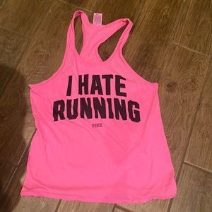 Pink racer back tank